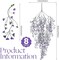 8 Pcs Hanging Plants Artificial Decor Fake Plants Ferns Vine Artificial Large Faux Hanging Wall Indoor Outdoor Decorations for Garden Wedding, Purple